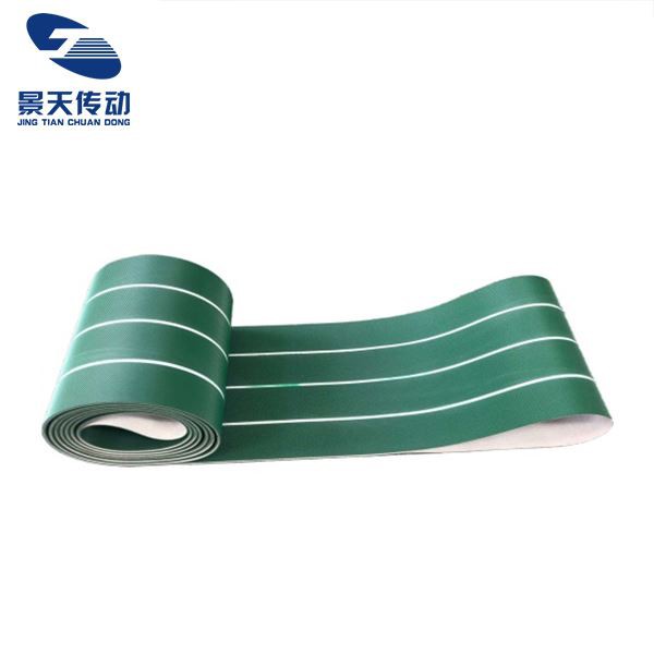 녹색 PVC 컨베이어 벨트 매트 표면